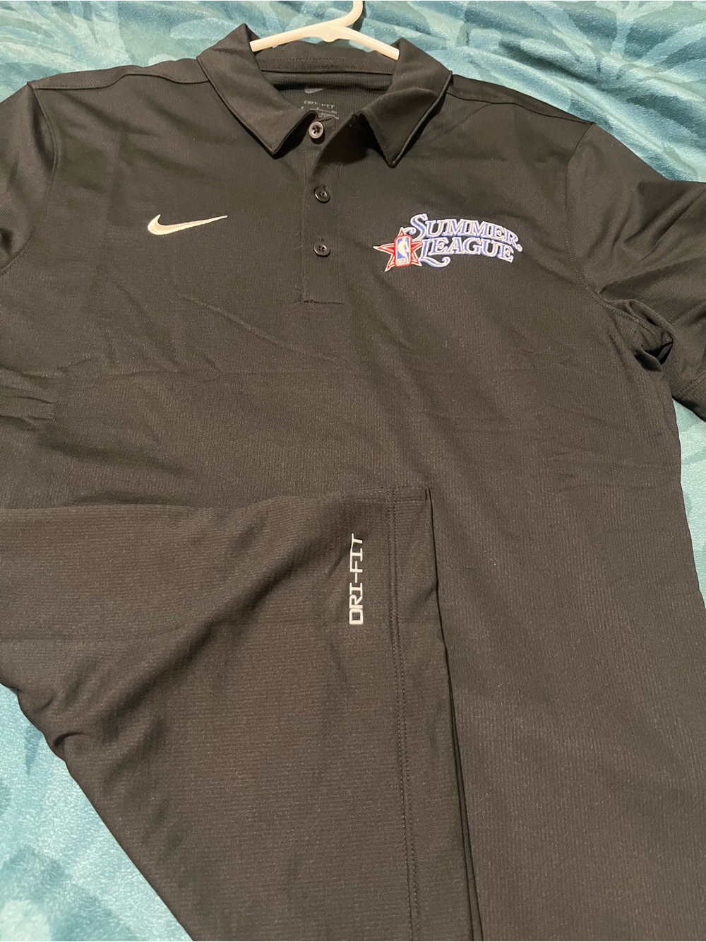 Nike NBA Men's Black Summer League Polo